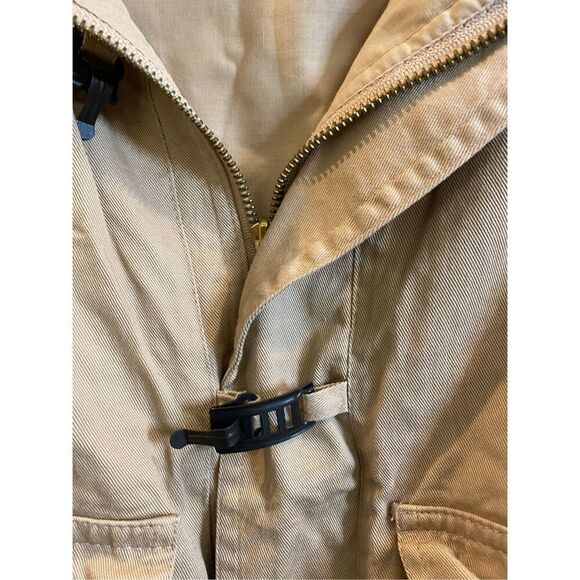 Vintage Sport Essence Cargo Utility Vest Tan double breast pocket, cinched waist - Picture 2 of 8